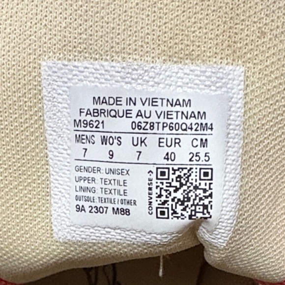 Chuck Taylor all StarConverse Red High-Top Sneakers SZ 9 - Picture 6 of 6